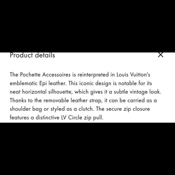 Authentic Louis Vuitton Pochette in Black Epi Leather - Picture 16 of 16